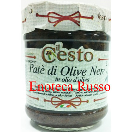 PATE' DI OLIVE NERE OLIO D'OLIVA ML 212 IL CESTO